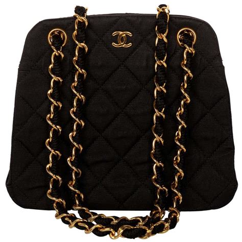 black chain bag chanel|small black quilted Chanel bag.